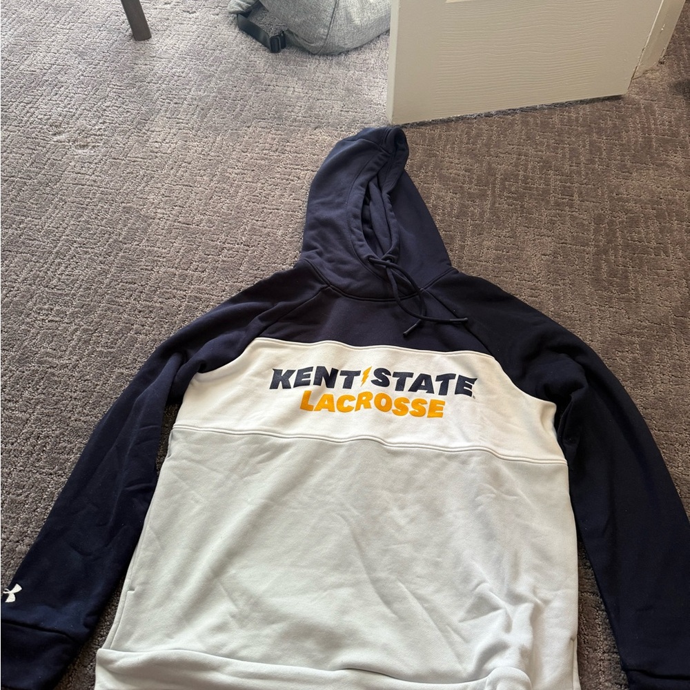 Under Armour Navy and White Hoodie